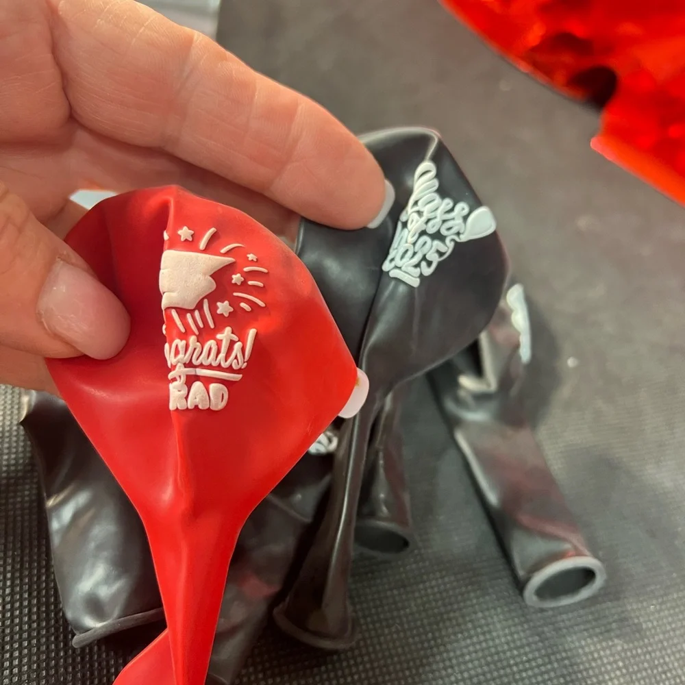 Graduation Party Decoration Set - Red and Black